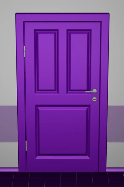 Zavřené dveře v chodbě — Stock fotografie