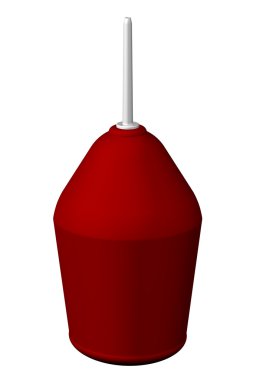 Lavman, beyaz arka plan üzerinde izole.