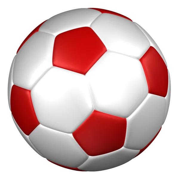 Ballon de football, isolé sur fond blanc . — Photo