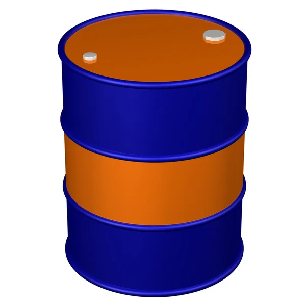 Χρωματιστά βαρέλι. απόδοσης 3D. — Φωτογραφία Αρχείου