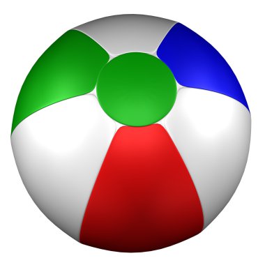 Plaj topu. 3D render