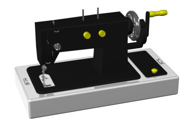 Dikiş makinesi. 3D render.