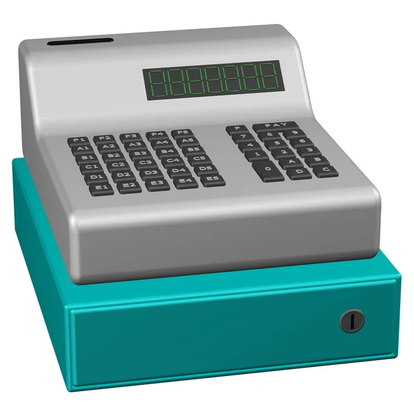 Old POS system. 3D rendering. — Stock Photo, Image