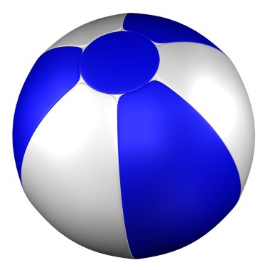 Plaj topu. 3D render.