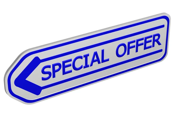 Special offer arrow. 3D rendering. — Stock Photo, Image