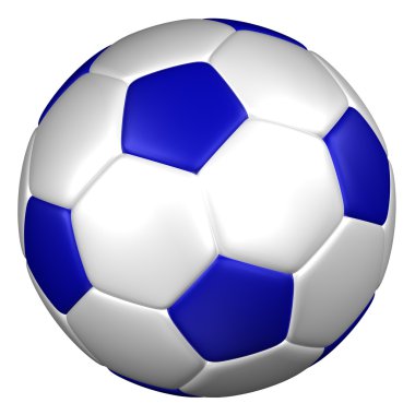 Futbol topu. 3D render.