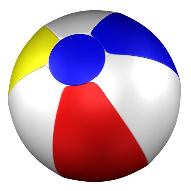 Plaj topu. 3D render.