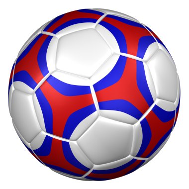 Futbol topu. 3D render.