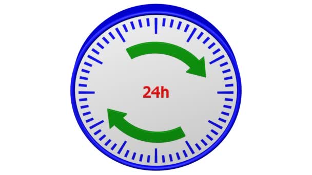 Concepto: Signo de horario de apertura. Renderizado 3D . — Vídeos de Stock