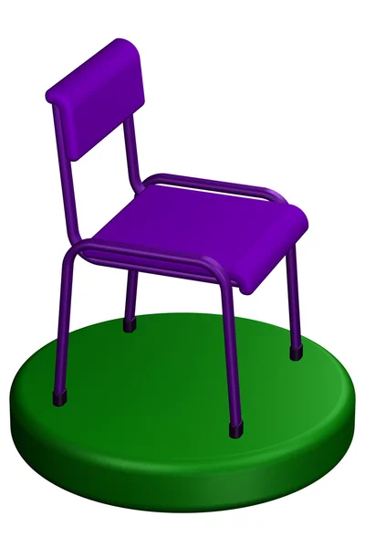 De stoel van het Bureau. 3D-rendering. — Stockfoto
