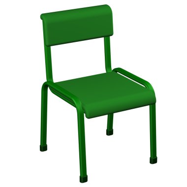 Ofis koltuğu. 3D render.