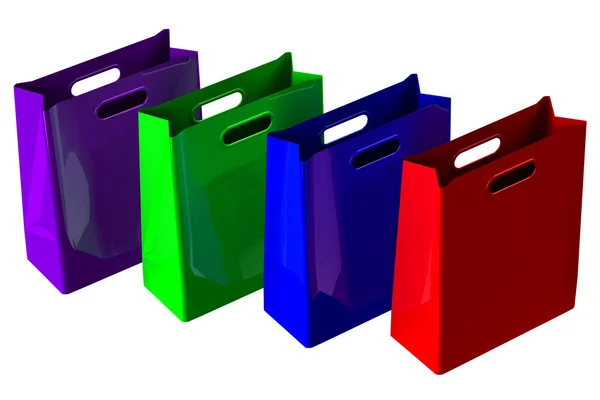 Bolsas de compras. Renderizado 3D . —  Fotos de Stock