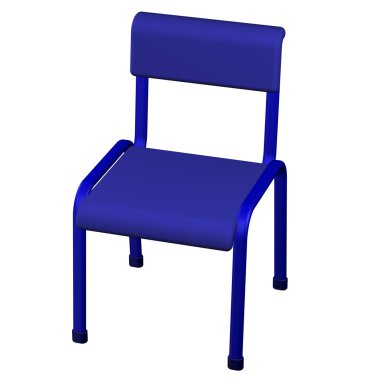 Ofis koltuğu. 3D render.