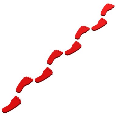 Kavram: yol. 3D render.