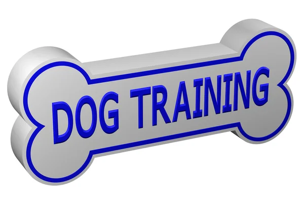 Concept: hond opleiding. 3D-rendering. — Stockfoto