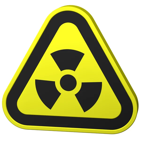 Radioactivity symbol. 3D rendering. — Stock Photo, Image
