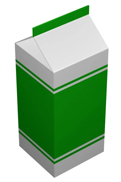 Karton mleka. renderowania 3D. — Zdjęcie stockowe