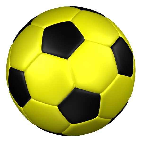 Futbol topu. 3D render. — Stok fotoğraf