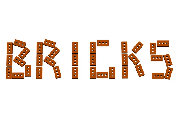 Word bricks — Stock Photo, Image