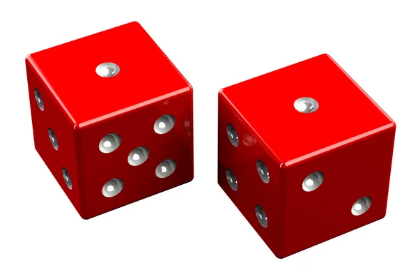 Pair of dice - Snake Eyes — Stock Photo, Image