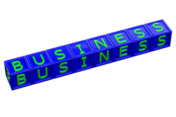 Geschäftsblöcke isoliert auf weißem Hintergrund — Stockfoto
