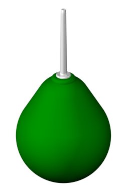 Lavman, beyaz arka plan üzerinde izole.