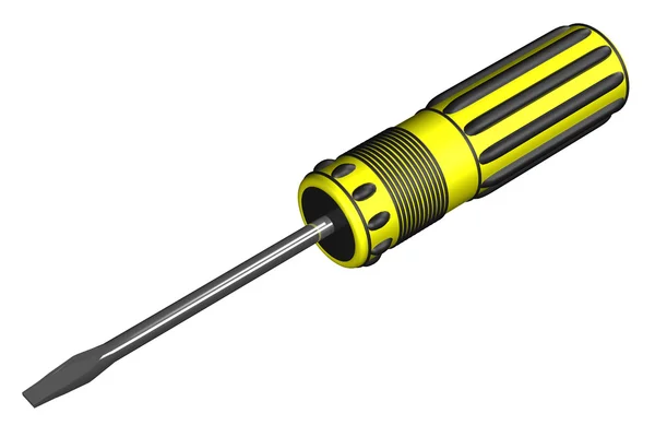 Screwdriver isolated on white background — Stock Photo, Image