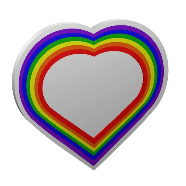 Concept: Gay heart shape sign — Stock Photo, Image