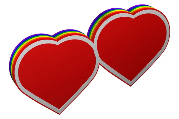 Koncept: Gay hjärta form tecken — Stockfoto