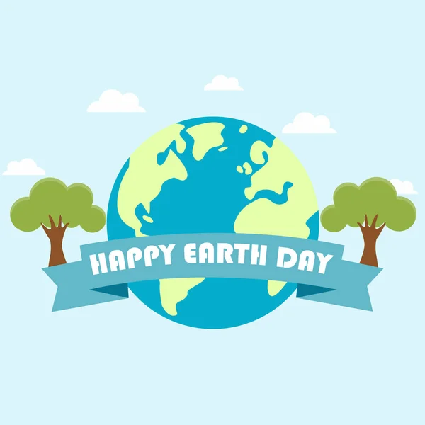 День Земли Экологически Чистая Концепция Векторная Иллюстрация Концепция Дня Земли — стоковый вектор