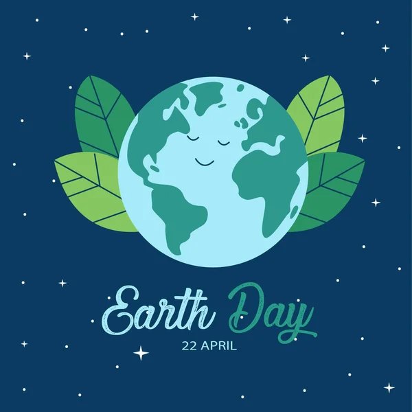 День Земли Экологически Чистая Концепция Векторная Иллюстрация Концепция Дня Земли — стоковый вектор