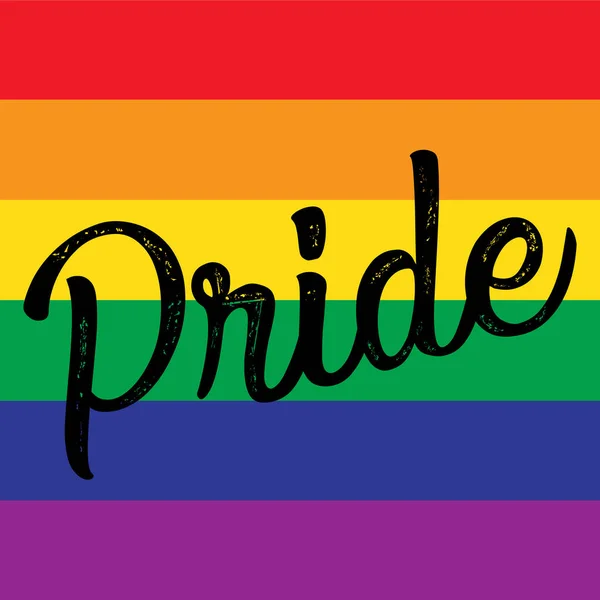 Gökkuşağı bayraklı gurur ayı logosu. Kalpli gurur sembolü, LGBT, cinsel azınlıklar, eşcinseller ve lezbiyenler. Aşk aşktır. Vektör İllüstrasyonu