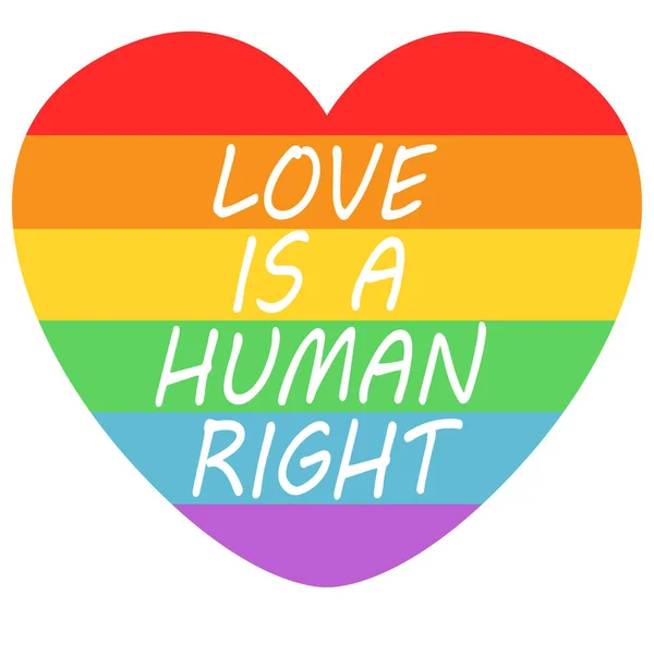 Gökkuşağı bayraklı gurur ayı logosu. Kalpli gurur sembolü, LGBT, cinsel azınlıklar, eşcinseller ve lezbiyenler. Aşk aşktır. Vektör İllüstrasyonu