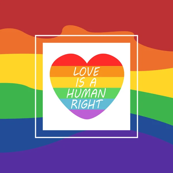 Gökkuşağı bayraklı gurur ayı logosu. Kalpli gurur sembolü, LGBT, cinsel azınlıklar, eşcinseller ve lezbiyenler. Aşk aşktır. Vektör İllüstrasyonu