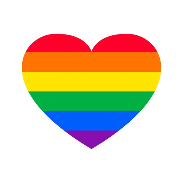 Gökkuşağı bayraklı gurur ayı logosu. Kalpli gurur sembolü, LGBT, cinsel azınlıklar, eşcinseller ve lezbiyenler. Aşk aşktır. Vektör İllüstrasyonu