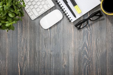 Ofis Masası, üstten görünüm