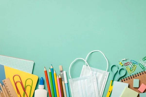 School Supplies Background Education Concept — Stock Photo, Image