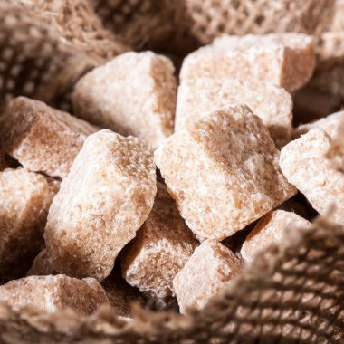 Kahverengi şeker closeup küpleri