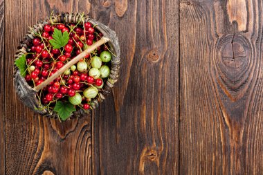 Frenk üzümü, bektaşi üzümü sepet