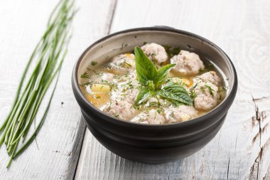 Seramik kase köfte çorbası