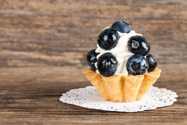 Cupcake mit Blaubeeren — Stockfoto