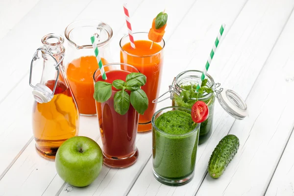 Mix of vegetable juices — Stock Photo, Image