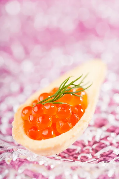 Tartelette au caviar rouge — Photo