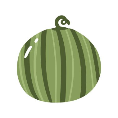 Beyaz arkaplanda izole edilmiş karpuz renkli vektör çizimi. El çizimi tarzı, güzel karalama sanatı. Tarım kavramı. Bahçe işleri için meyveler. Sağlıklı beslenme.