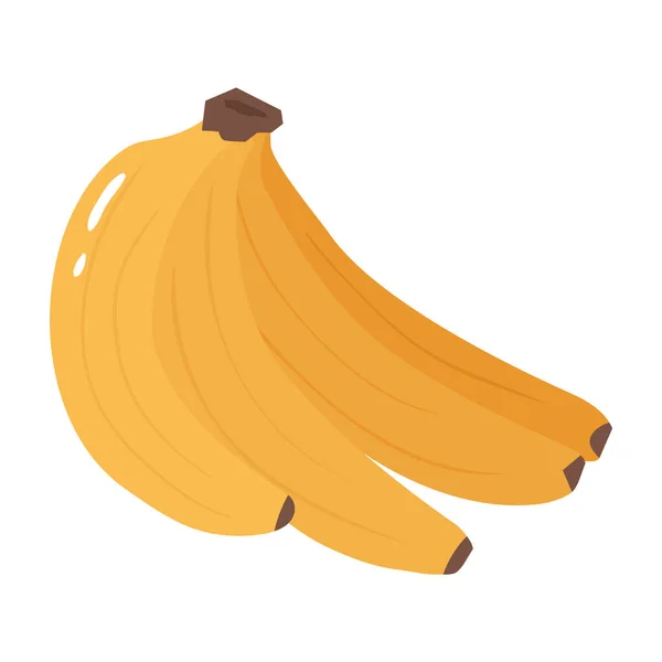 Banana Colorida Estilo Desenhado Mão —  Vetores de Stock