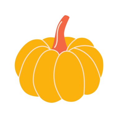 El yapımı vektör kabağı. Sonbahar hasat kavramı.