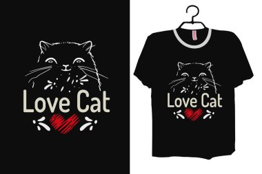 Kedi suratlı aşk gömleği, kedi sever hediye fikirleri