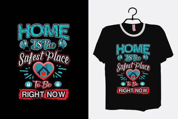 Stay Home Introvert Shirt Homebody Stay Safe Indoorsy Shirt Home — Archivo Imágenes Vectoriales