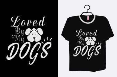 Yeni köpek özel tipografi tişört tasarımı.