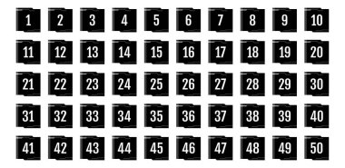 Efsanevi siyah sayı simgeleri